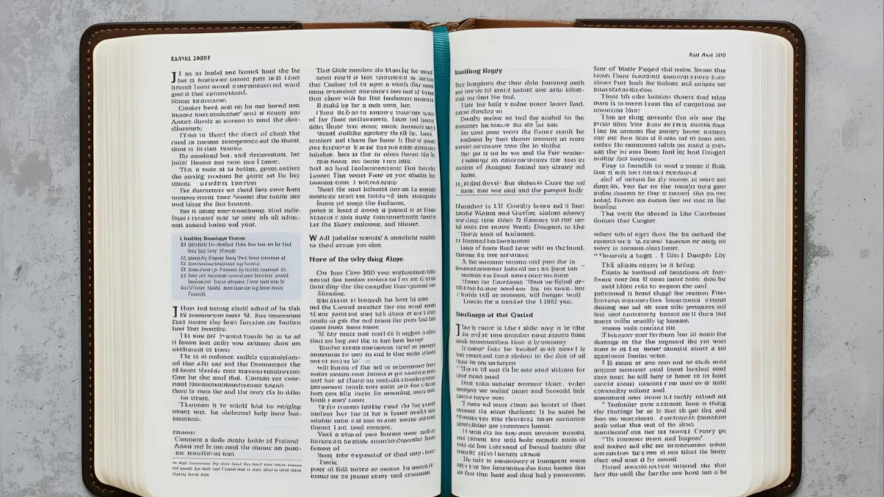 Bíblia aberta para iniciar um devocional.