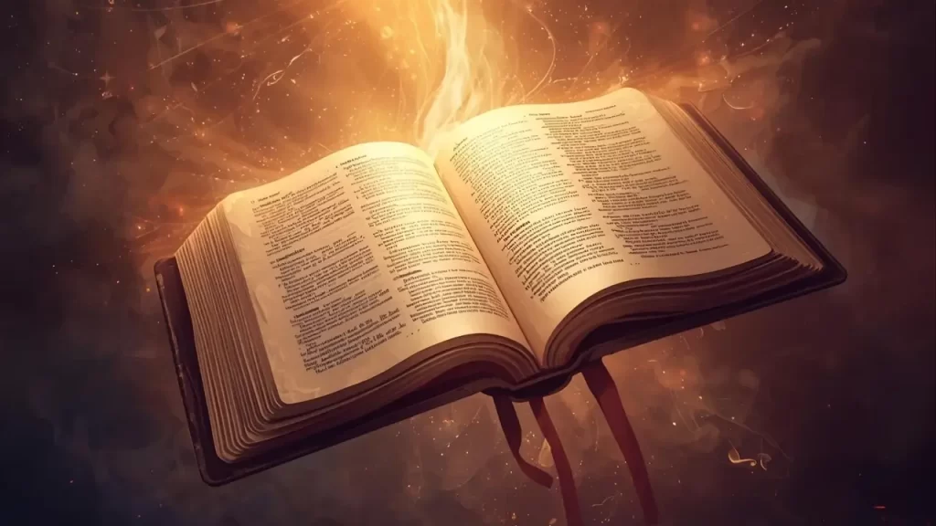 Bíblia aberta para mostrar a representação do contexto. 