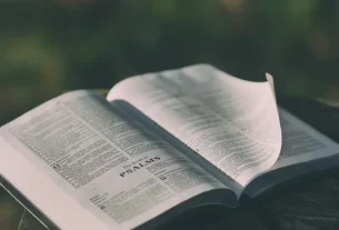 Bíblia aberta para iniciar um devocional diário.