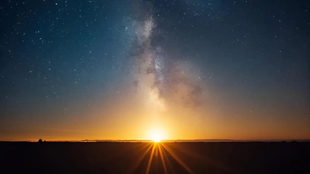 Uma imagem de esperança com o céu aberto. 