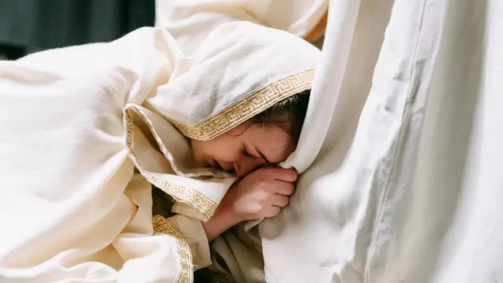 Pessoa em oração ou reverência