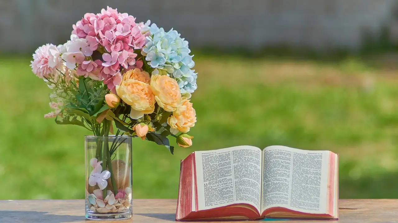 Bíblia aberta para iniciar um devocional diário.