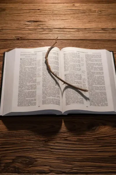 Bíblia aberta para iniciar um devocional diário.