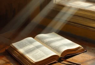 Bíblia aberta para iniciar um devocional diário.